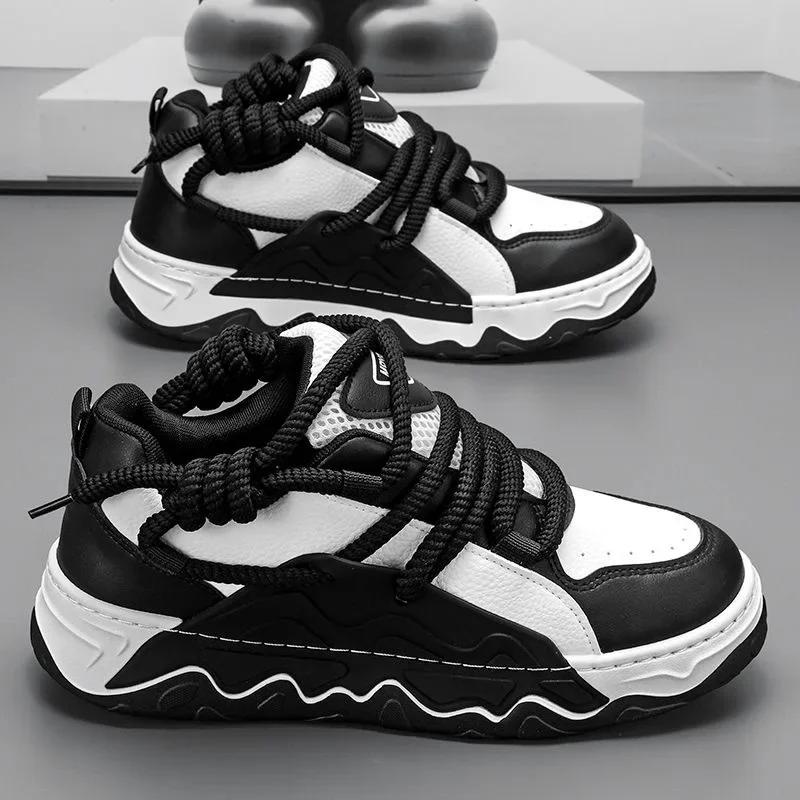 Originala Designermäns Sneakers Mode Utomhus Fritidssko Koreansk Version Street Skateboard Skor för Män Plattform Tenisskor