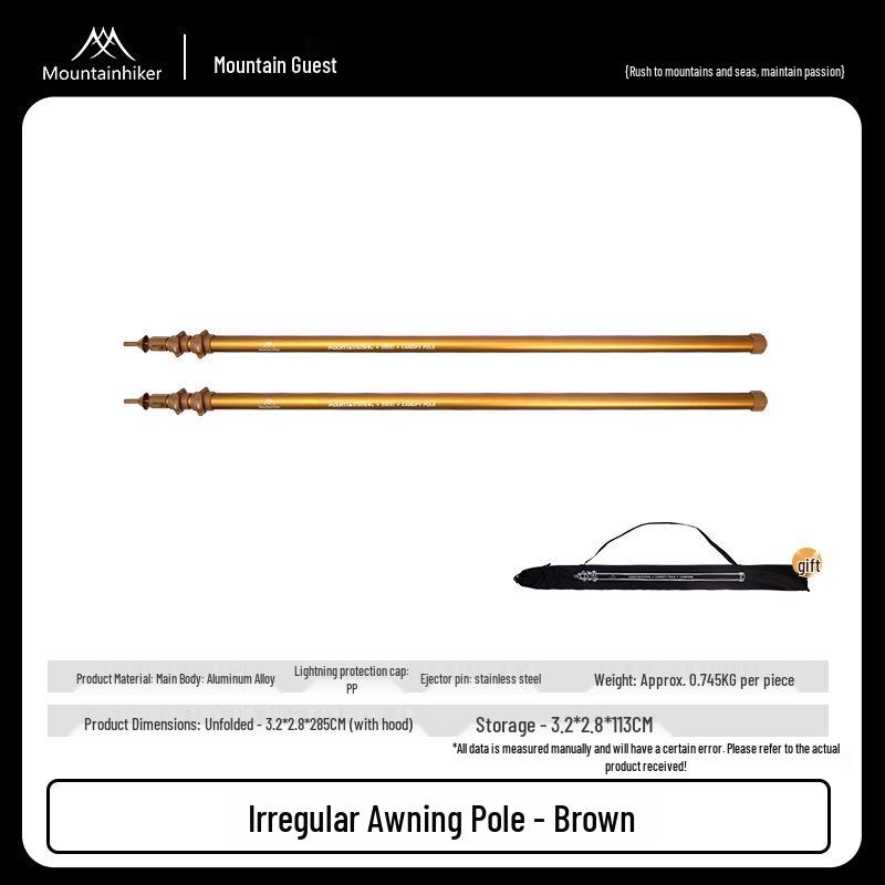 Lightweight Aluminum Telescopic Tent Pole for Outdoor Camping