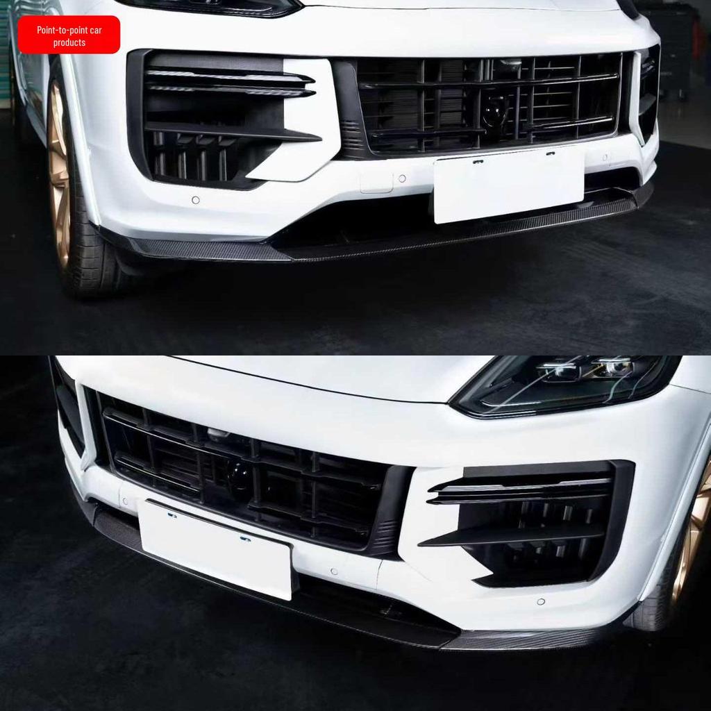 Porsche Cayenne Turbo GT Dry Carbon Front Lip & Bumper Grille Strips