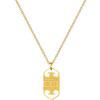 Auspicious Token Furnace Real Gold Cold Necklace Female Collarbone Chain With Jewelry