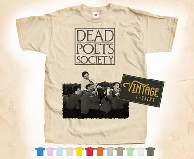 Black Print DEAD POETS SOCIETY Vol.2 T-SHIRT Tee Vintage Poster Colors S-5XL