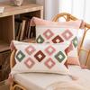 B&B Ins Wind Tufted Pillow Case Nordic Geometric Living Room Sofa Cushion Waist Pillow Rainbow Tassel Bedroom Pillow