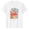 Cottagecore Graphic Tee Frog Mushroom Flowers Let Me Be Weird In Peace Vintage Goblincore Aesthetic Floral Print Short Sleeve Un