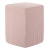 Quadratische Hockerhülle 36x25x32cm Dehnbare Hockerbezüge Elastischer Hocker Fußhocker Schutzbezug für Wohnzimmer Schlafzimmer