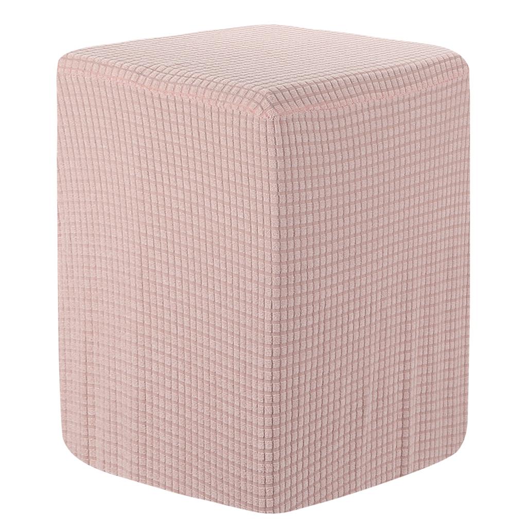 Quadratische Hockerhülle 36x25x32cm Dehnbare Hockerbezüge Elastischer Hocker Fußhocker Schutzbezug für Wohnzimmer Schlafzimmer