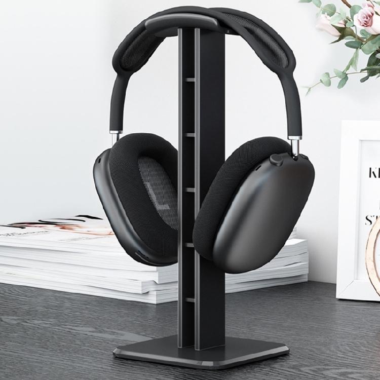 Schlanker Headset-Halterständer mit stabilisierendem, beschwertem Sockel, montierbare Desktop-Organizer für Over-Ear-Audiogeräte