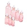 Tropfflaschen Nachfüllbar 5-100 ml Rosendeckel Kosmetikbehälter Rosa Glas Aromatherapie Flüssigkeitspipette Für Ätherische Massage