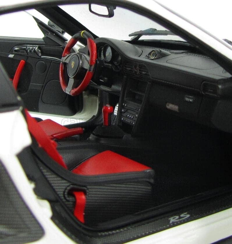 PMA Scale Porsche 911 GT2 RS 2011 White with Black Wheels 1/18 (Finished Product)