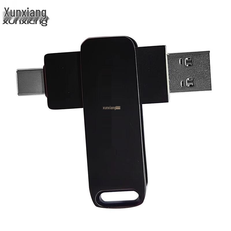 Xunxiang 128 ГБ Металлическая флеш-память с двумя интерфейсами USB 3.0 Type-C