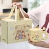 Cartoon Creative Practical Water Cup Mug Souvenir Ceramic Cup Set Gift