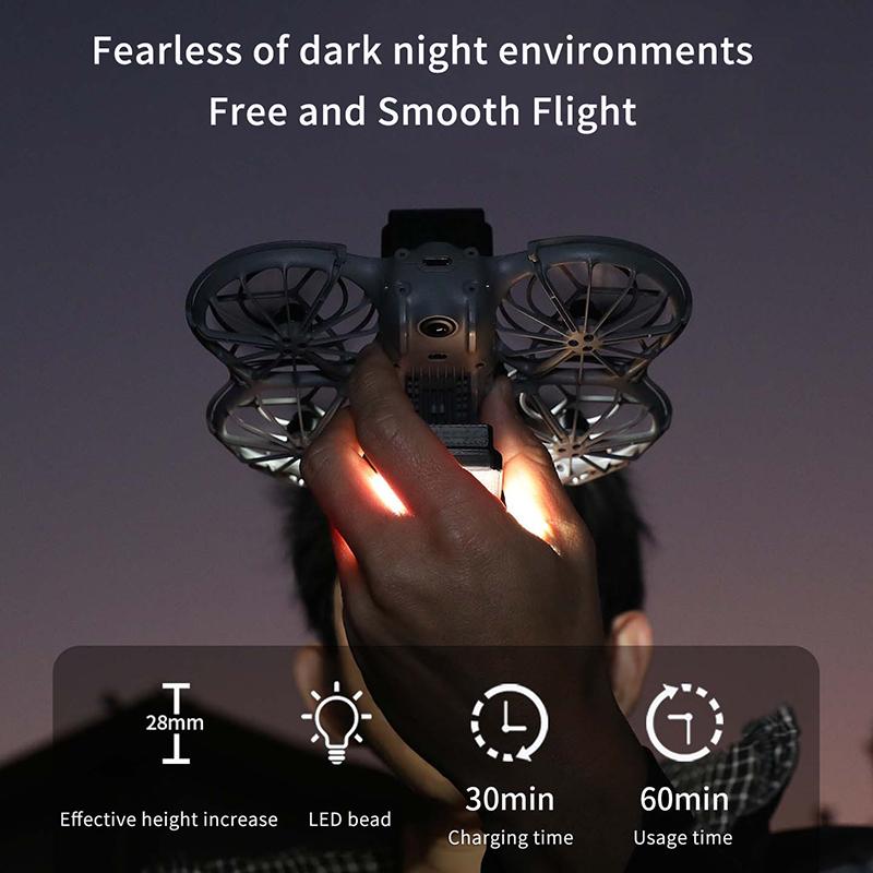 For Neo 2 Led Night Flight Light Drone Navigation Searchlight Drone Rechargeable Flying Lamp Drone Lighting Accessories