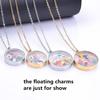 25/30mm Round Glass Locket Pendant Necklaces For Women Men Accessories Long Chain Neck Stainless Steel Necklace Lockets Jewelry