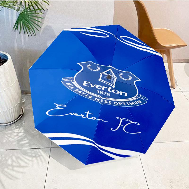 Fc Crest Design Printed Automatic Umbrella, 8-Frame for Travel, camping, Casual Umbrella, Essential Gift for for family and friends