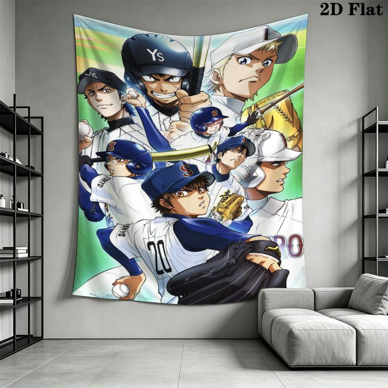 Ace of Diamond Wall Tapestry Aesthetic Wall Hanging Printed Fabric Blanket Decorative Tapestries for Bedroom Living Room Home Decor
