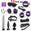 2025 Sex Bondage Vibrateur Bullet Fetish Kit Retenues Produits intimes pour couple Menottes Article sexuel amusant pour femme Outils sexuels