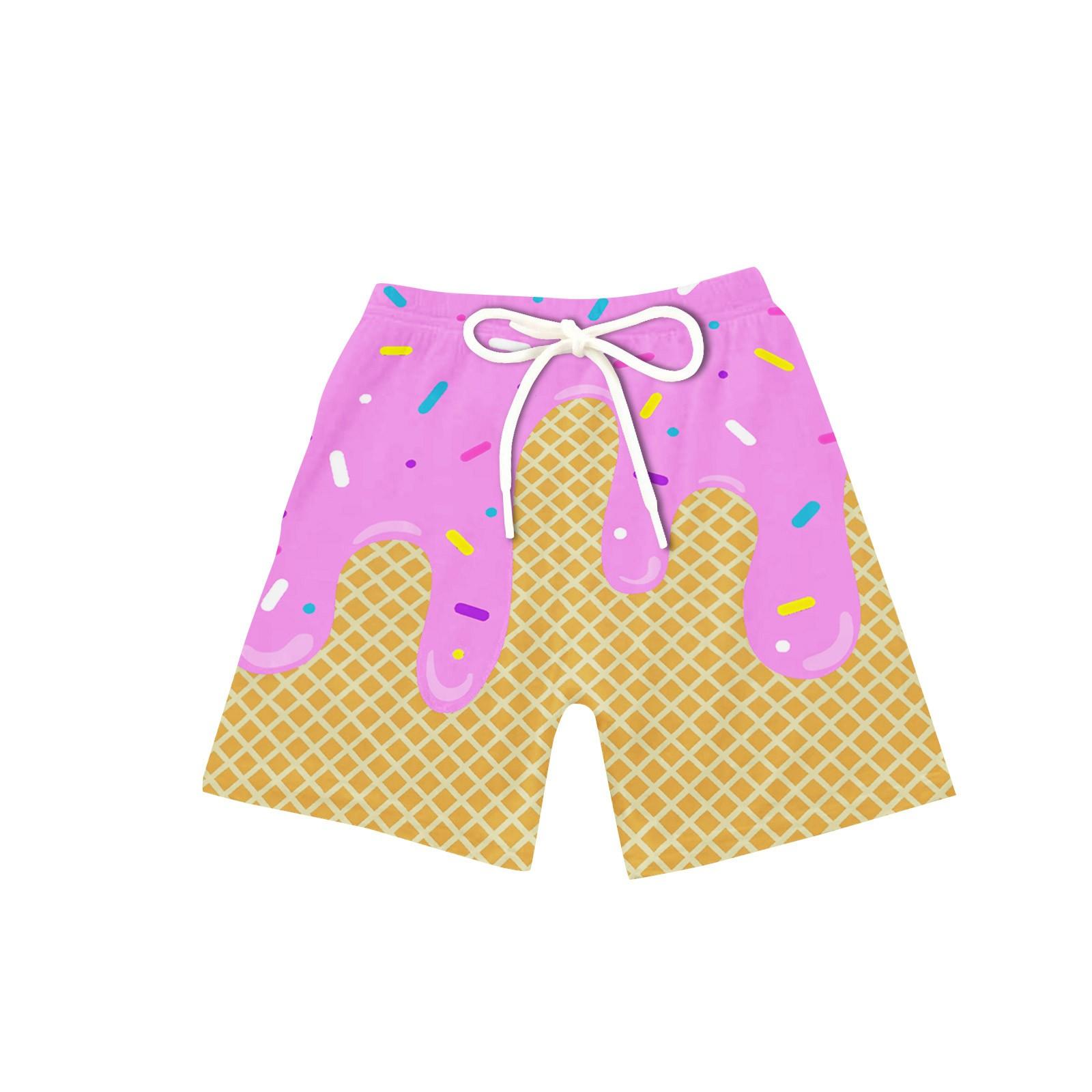 

Summer Boys Printed Color Shorts 110 рожевий