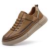 Designer Marke Herren Echtleder Outdoor Oxford Schuh Rutschfest Abriebfest Vulkanisierter Schuh Bequemer Lässiger Schnürschuh Laufschuh