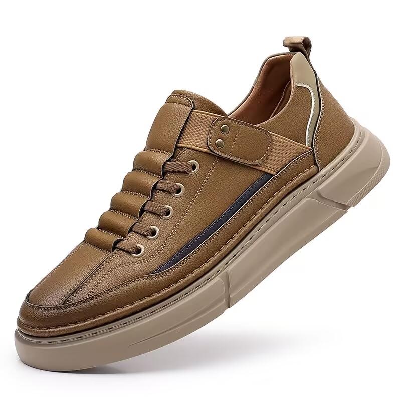 Designer Marke Herren Echtleder Outdoor Oxford Schuh Rutschfest Abriebfest Vulkanisierter Schuh Bequemer Lässiger Schnürschuh Laufschuh