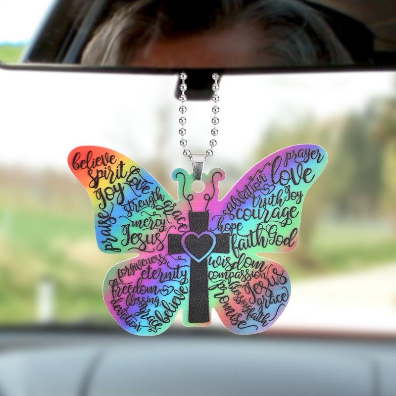 Material Acrilic, Ornamente Plate pentru Mașină, Pandantive pentru Decorarea Casei, Ornamente pentru Rucsac, Pandantive Breloc