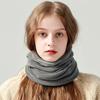 Solid Color Neck Scarf Wool Neck Warmer Windproof Headgear Sports Bandana  Cycling