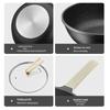 COOKER KING Obsidian Maifan Stone Non-Stick Frying Wok