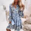 2022 Floral Patchwork Layered Mini Dress - Women's Spring/Summer Collection