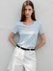 Atelier Nine Essential Wide Neck Slim Tee(T-7054)
