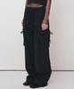 Nigaennikol Vintage Cargo String Wide Pants_Black