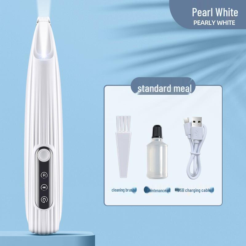 

Waterproof LED Pet Hair Clipper - Wide Blade Shaver for Cats & Dogs Face, Ears, Eyes, Paws, and Soles. F6 English (with oil bottle)