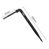 Black Curved Drip Arrow: Ground-Inserted Steady Flow Irrigation Device for Greenhouses and Orchards