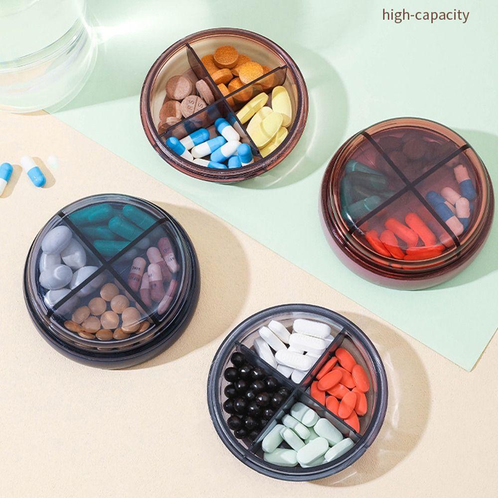 

Мини-футляр для хранения лекарств, органайзер для лекарств, держатель для путешествий, открытый органайзер для таблеток