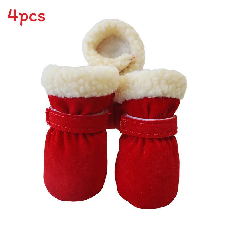 Pet Dog Shoes With Nonslip Warm Cotton Socks For All Seasons Dog Shoes