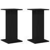 Minimalist Square Modern Living Room Speaker Stand, Set of 2, Display Stand, Black,