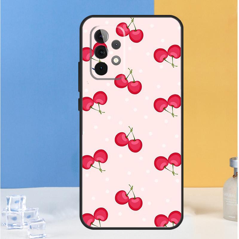 Cherry Fruit Cute Collage For Samsung Galaxy A16 A26 A36 A56 A13 A33 A53 A05 A06 A54 A34 A14 A32 A52 A55 A35 A15 Case