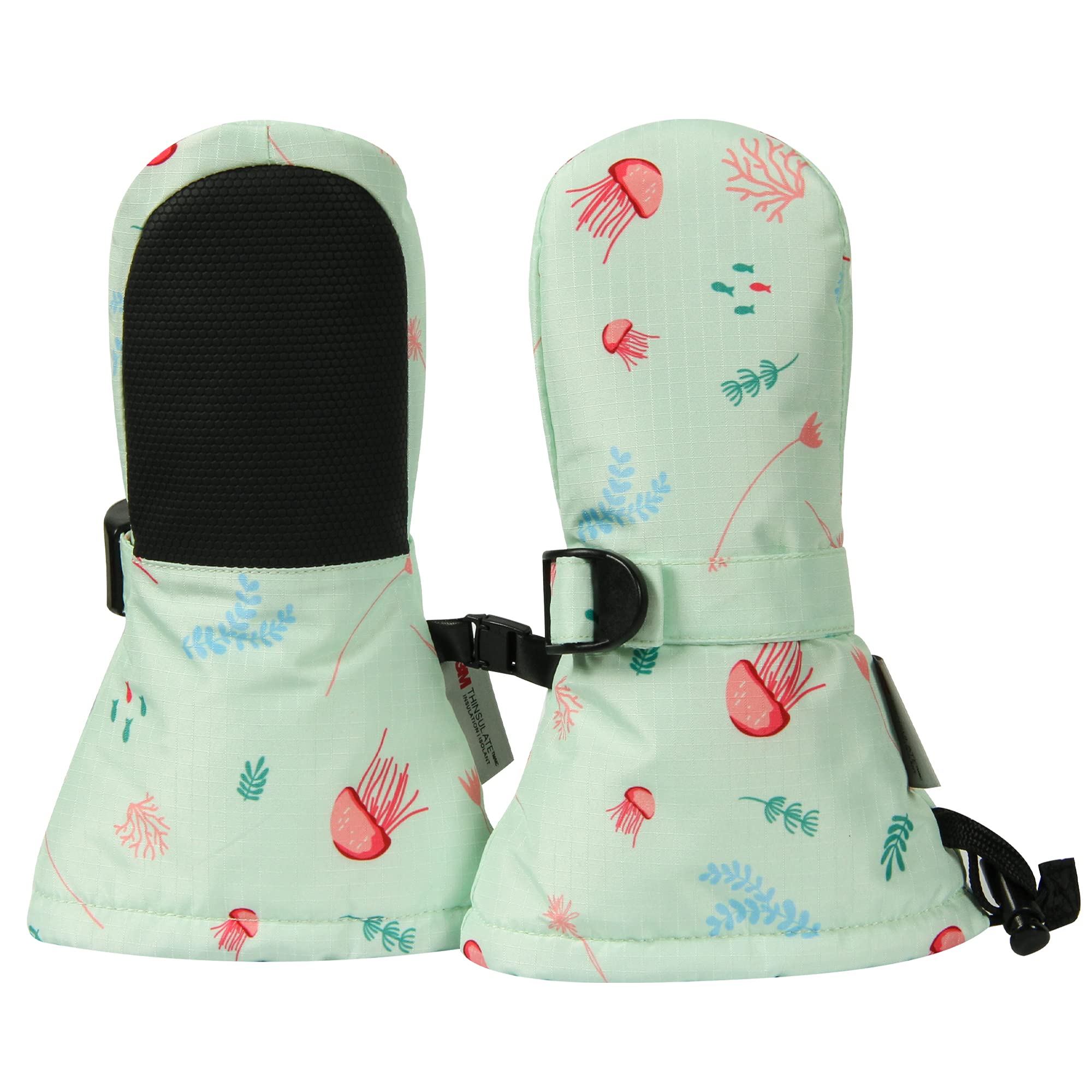 

tots 3M for and Suitable for Boys and Outdoors Ami&Li Kids Mittens, Warm, Windproof, Water-Repellent, Anti-Slip, Adjustable, Skiing, Winter, Autumn,