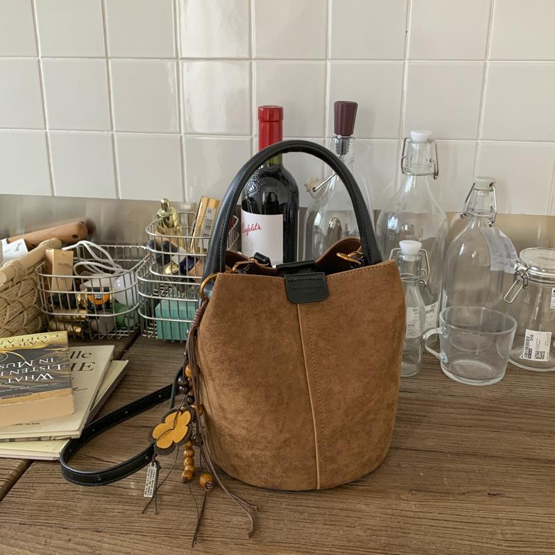 Bucket Bag, High Appearance Level, Fashionable Hand-held Vegetable Basket Bag, Casual Single-shoulder Crossbody Bag