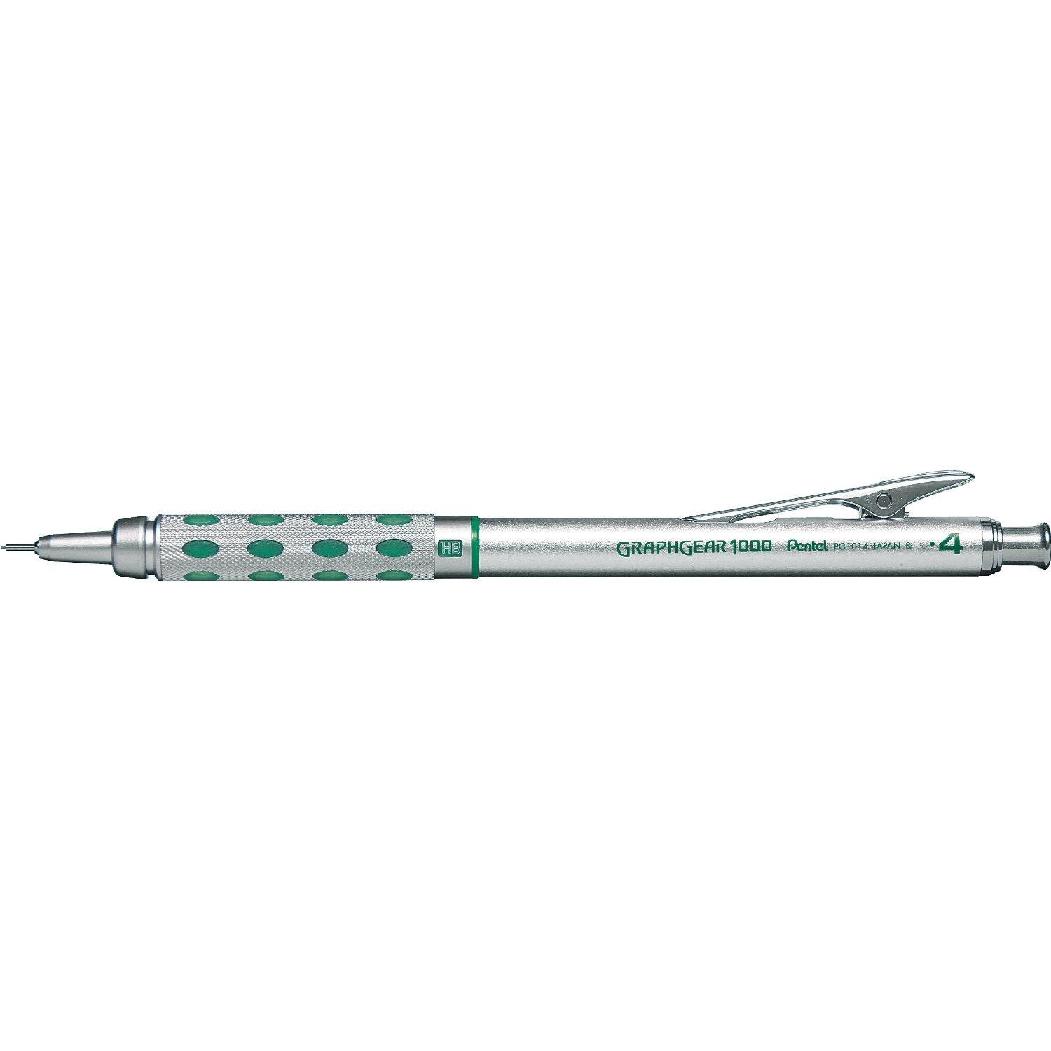 Pentel GraphGear 1000 Drafting Mechanical Pencil, 0.4mm, PG1014, 5-Pack