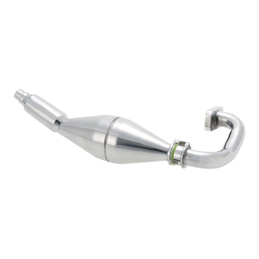 Perfeclan 15003 Aluminum Exhaust Pipe for RC HSP FG 1:5 Monster Truck Car, Silver - Expert Recommended