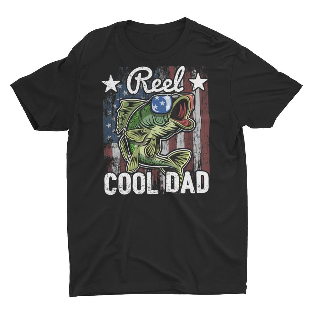 Reel Cool Dad Fishing Shirts for Dad Unisex T-Shirt XL