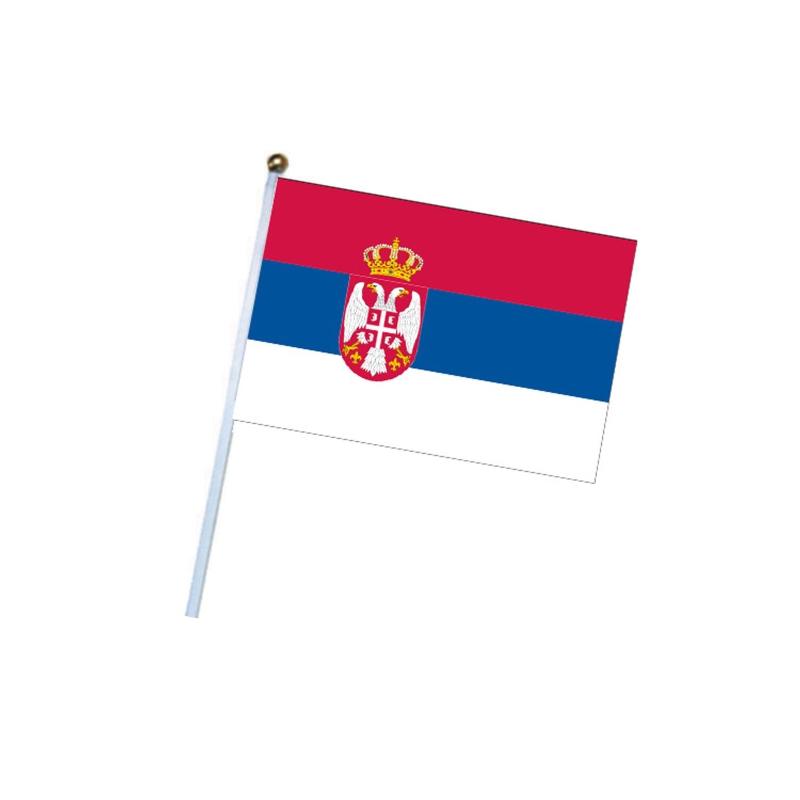 50Pieces Hand Flag for Soccer & Football Fans Cheering Swing Flag Party Events Celebration National Flag Signal for Bann