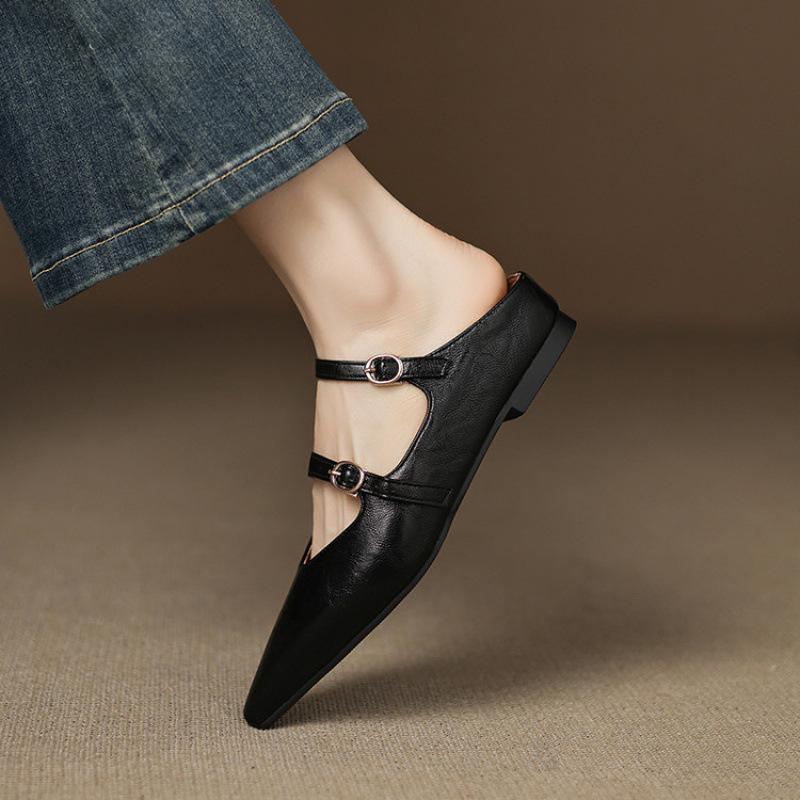 

Summer women s bag head slippers one pedal solid color size women s shoes soft sole wedge slippers new casual sandals 43 (customization is not returned or exchanged)