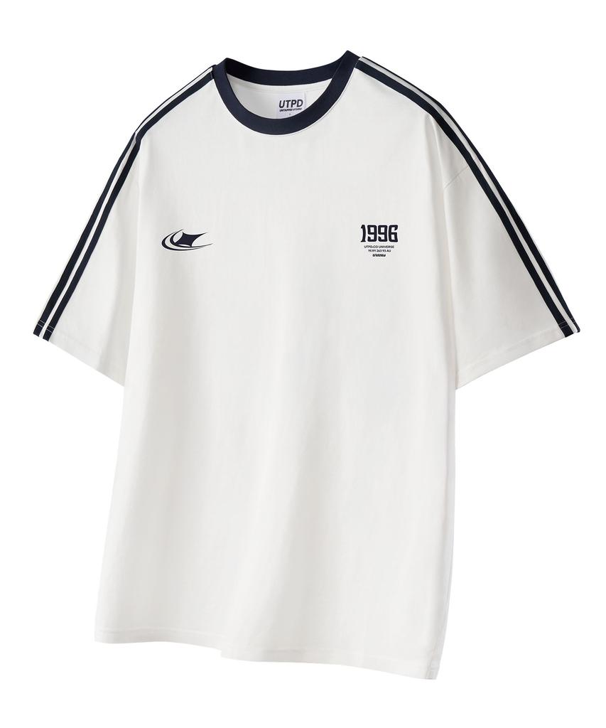 UNTAPPED STUDIO Symbol Oversized Track Short Sleeve Color Block T-Shirt 3 Colors