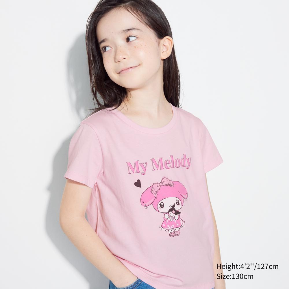 

UNIQLO GIRLS SANRIO CROP UT графика Т с коротким рукавом B
