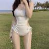 Source Sexy One-piece Triangle Swimsuit Female Korean Version Ins Sexy Waist Summer Vacation Hot Spring Swimsuit