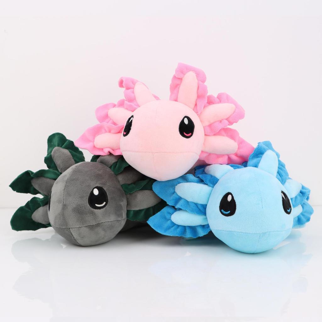 Axolotl Plush Toy - Cute Salamander Doll Hexagonal Dragon Design