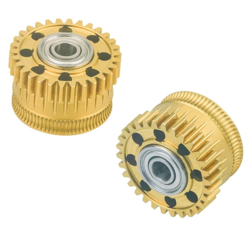 High Precisions 3D Printer Gear Set for K2 Plus Smooth Operation Metal Construction Reduces Printing Failures