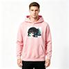 Men's Anime Chibi Character Print Pullover Hoodie Casual Long Sleeve Loose Sweatshirt for Adults