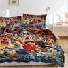 One Piece Bedding 3 Piece Set HD Print Duvet Cover Pillowcases for Teens Adult Bedroom Decoration Christmas Gift