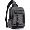 Cross Body Bag for Men: Large Canvas Sling Backpack Messenger Bag Fits 15.6 Inch Laptop for Work Commute