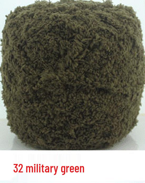 Dreifädiges Korallenfleece Flauschgarn für handgestrickte Chunky Schals und Handtücher